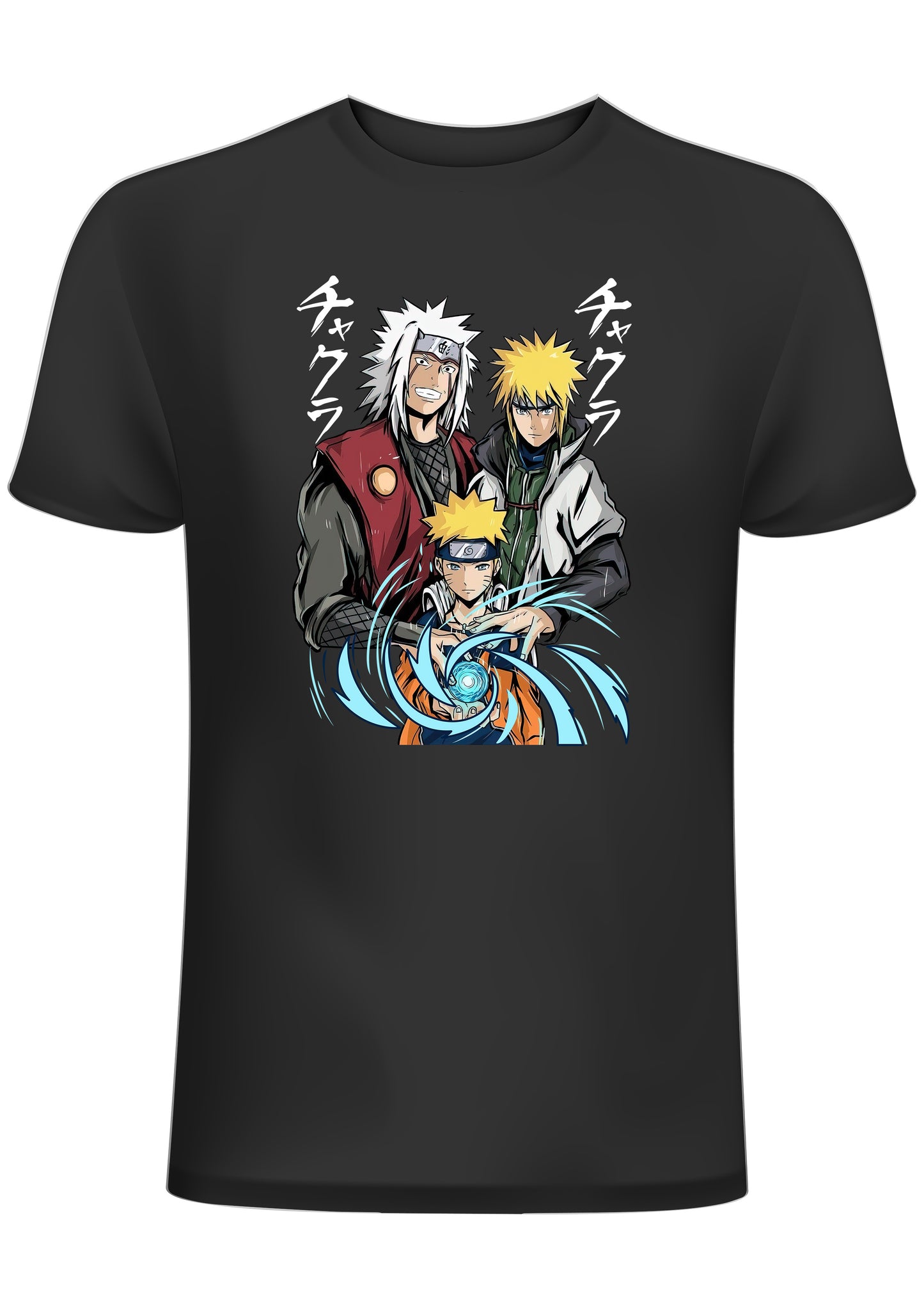 Naruto T-Shirt - Jiraya,  Minato,  Naruto