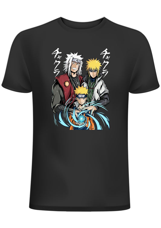 Naruto T-Shirt - Jiraya,  Minato,  Naruto